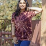 Spiral Tie And Dye Maroon T-shirt