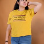 Can Survive On Panipuri T-Shirt