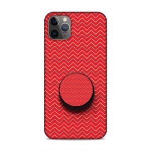Abstract Red Pop Socket With Cover