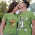 Tom And Jerry Olive Green T-shirt