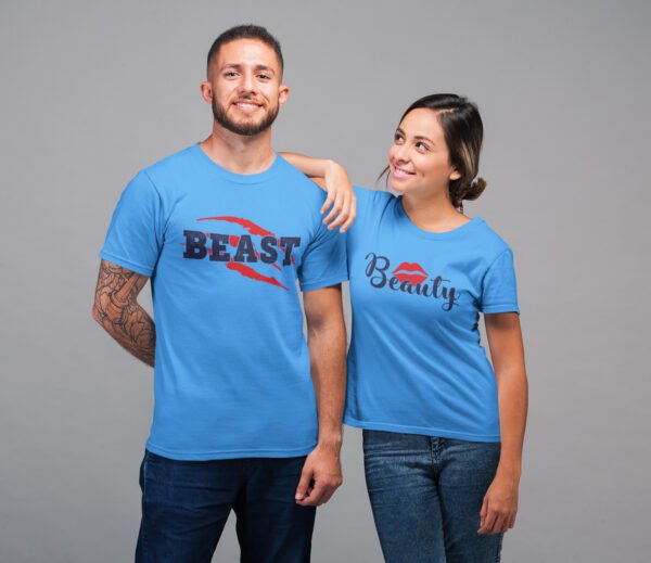 Beast And Beauty Couple T-shirt