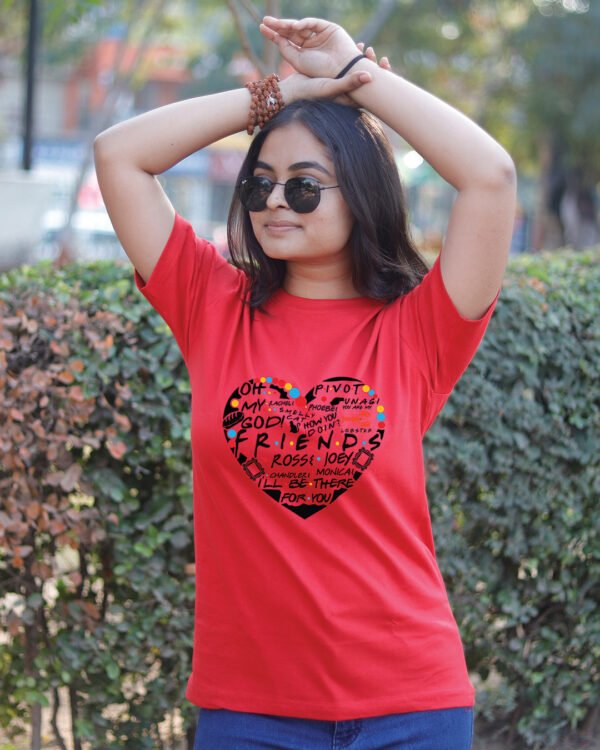 Red Heart Friends T-shirt